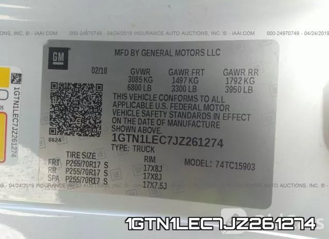 1GTN1LEC7JZ261274 фото 20