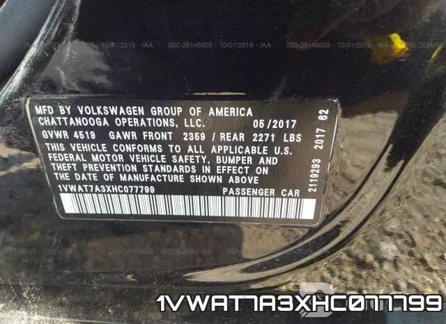 1VWAT7A3XHC077799 фото 10