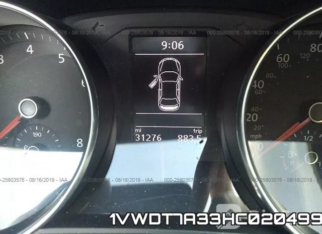 1VWDT7A33HC020499 фото 8