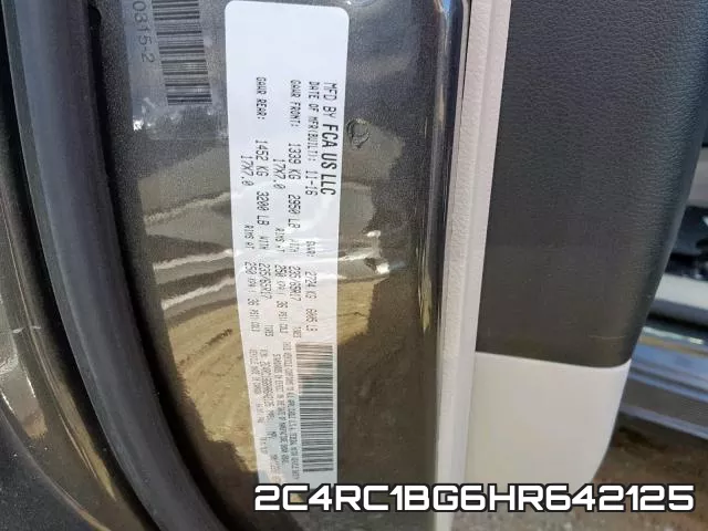 2C4RC1BG6HR642125 фото 2
