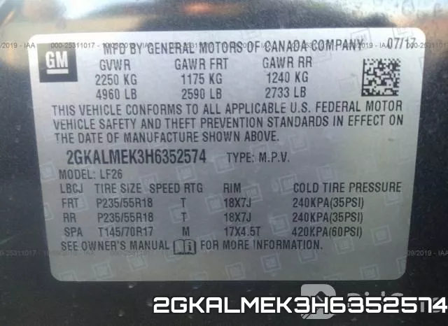 2GKALMEK3H6352574 фото 10