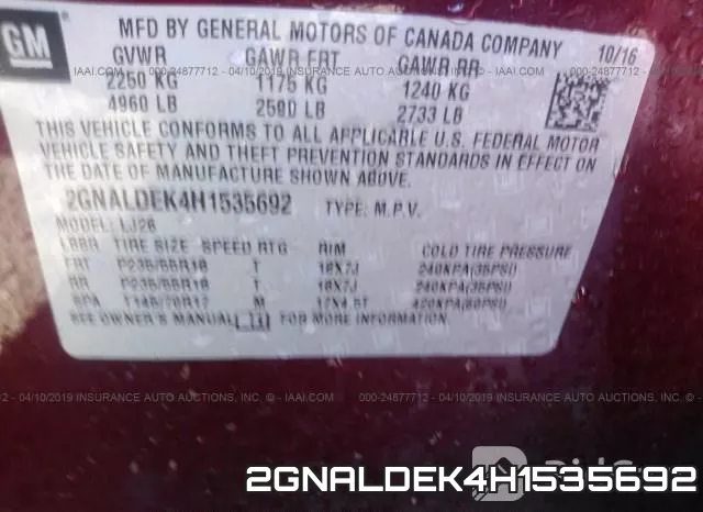 2GNALDEK4H1535692 фото 14