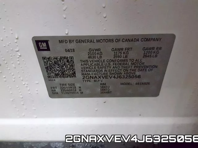 2GNAXVEV4J6325056 фото 2