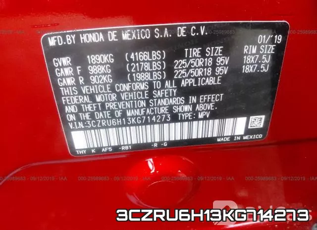 3CZRU6H13KG714273 фото 10