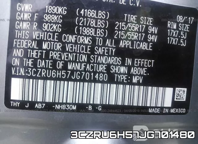 3CZRU6H57JG701480 фото 10