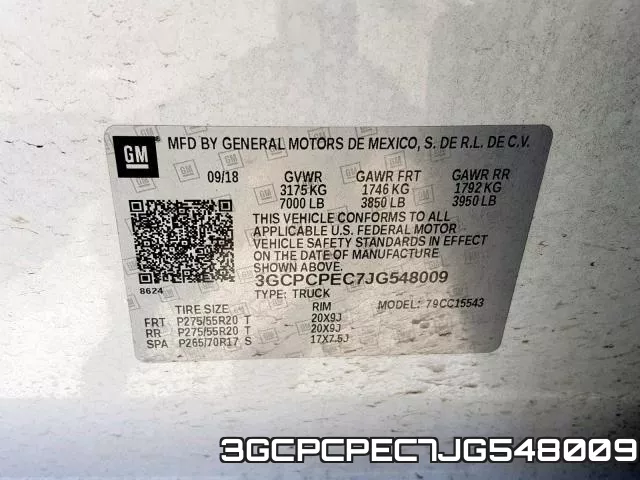 3GCPCPEC7JG548009 фото 2