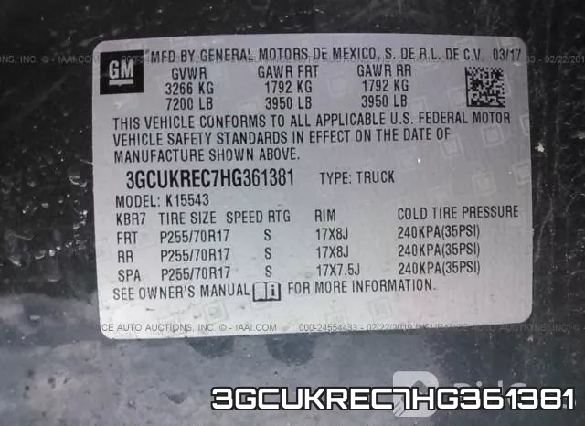 3GCUKREC7HG361381 фото 10