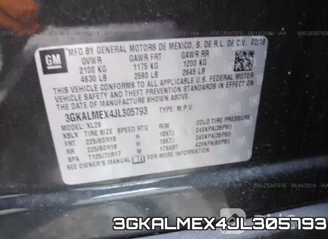 3GKALMEX4JL305793 фото 10