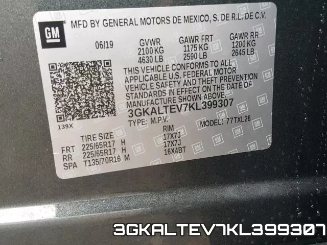 3GKALTEV7KL399307 фото 2