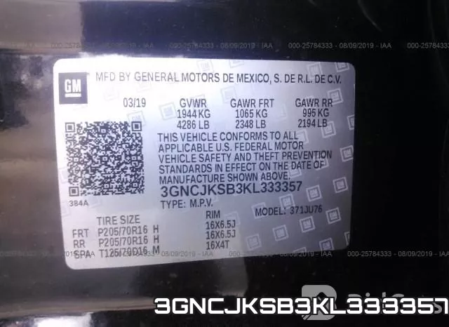 3GNCJKSB3KL333357 фото 10