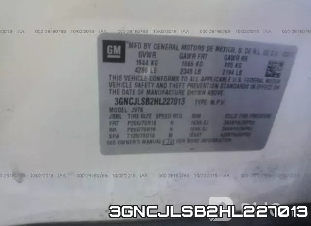 3GNCJLSB2HL227013 фото 10