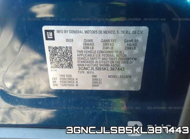 3GNCJLSB5KL387443 фото 10