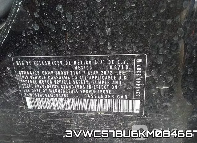 3VWC57BU6KM084667 фото 10