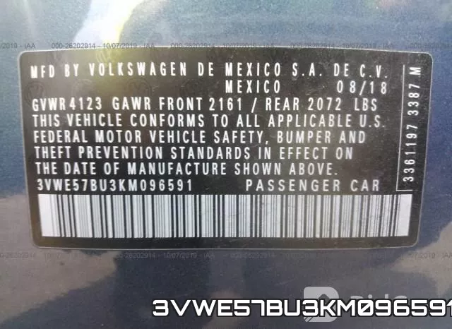 3VWE57BU3KM096591 фото 8