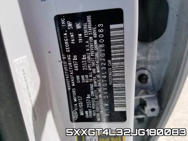 5XXGT4L32JG180083 фото 2