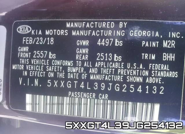 5XXGT4L39JG254132 фото 10
