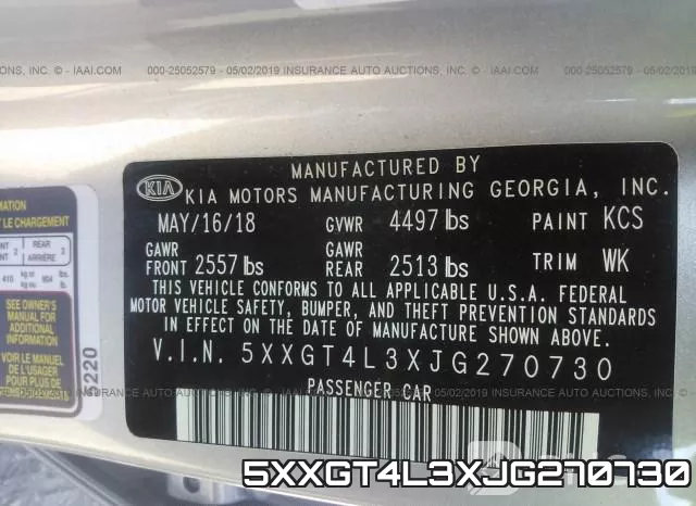 5XXGT4L3XJG270730 фото 10