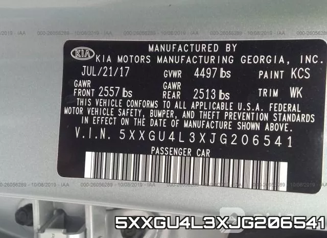 5XXGU4L3XJG206541 фото 10