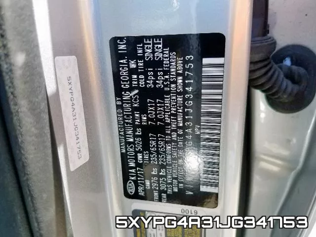 5XYPG4A31JG341753 фото 2