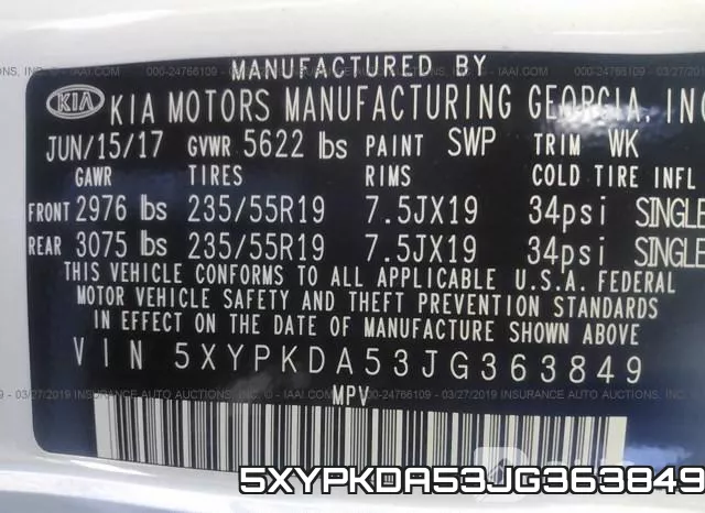 5XYPKDA53JG363849 фото 10