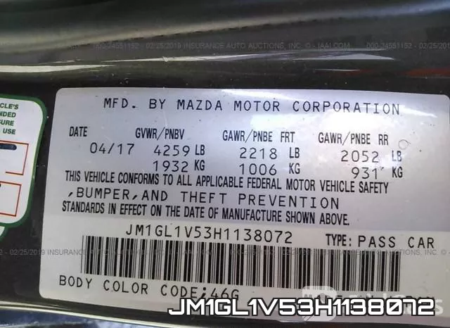 JM1GL1V53H1138072 фото 10