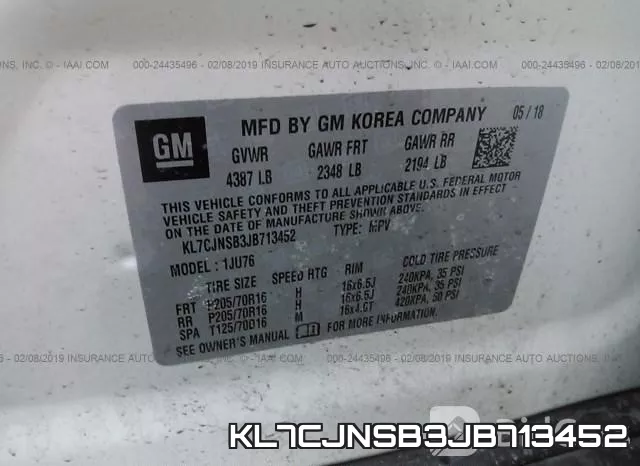 KL7CJNSB3JB713452 фото 10