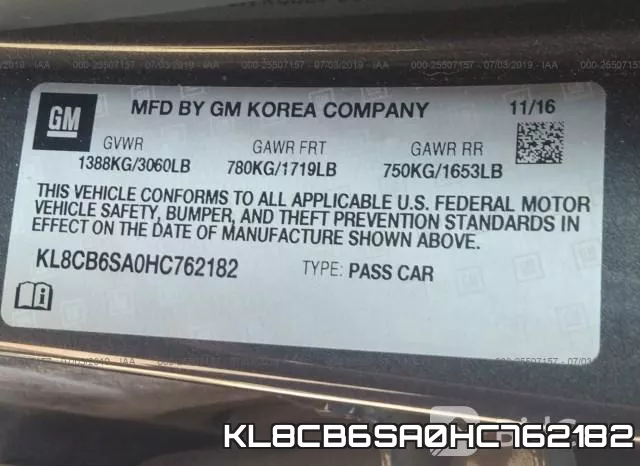 KL8CB6SA0HC762182 фото 10
