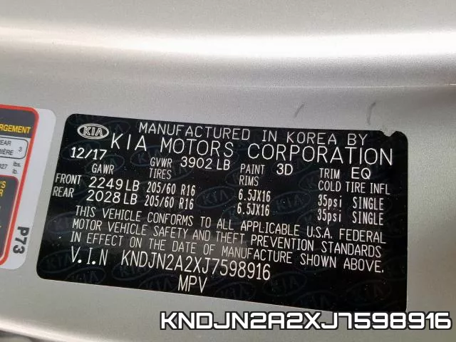 KNDJN2A2XJ7598916 фото 2
