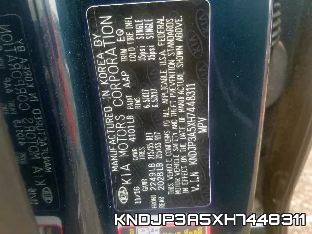 KNDJP3A5XH7448311 фото 2