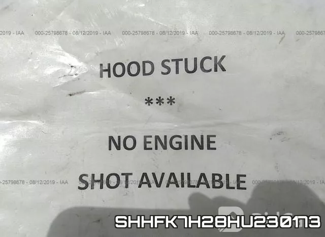 SHHFK7H28HU230173 фото 2