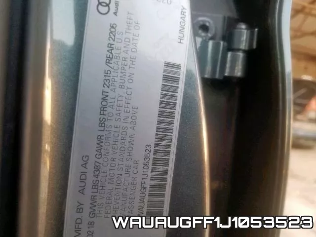 WAUAUGFF1J1053523 фото 2