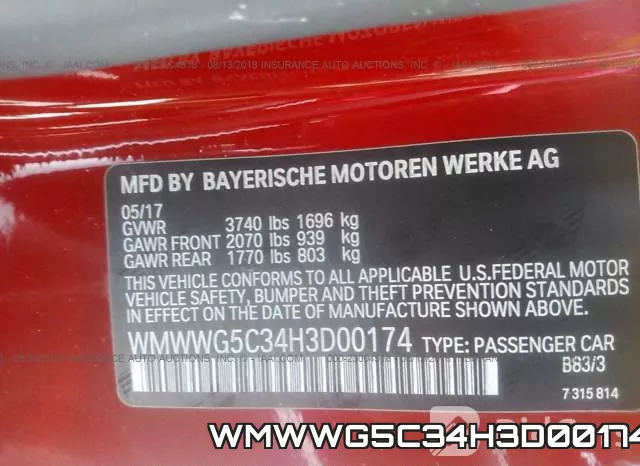 WMWWG5C34H3D00174 фото 10