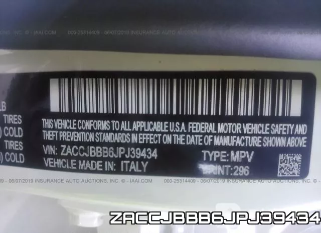 ZACCJBBB6JPJ39434 фото 10