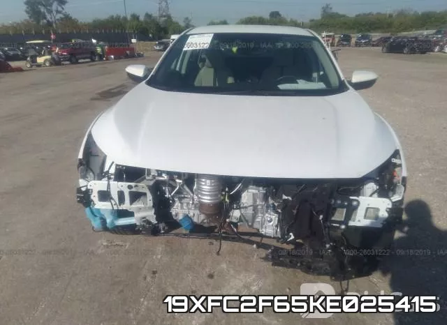 19XFC2F65KE025415 фото 7