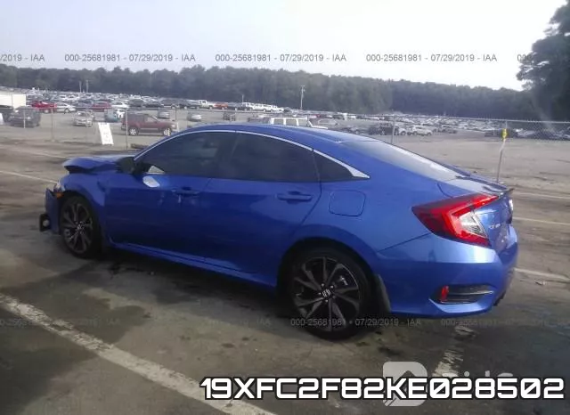 19XFC2F82KE028502 фото 4