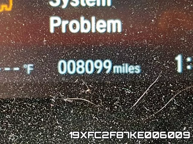 19XFC2F87KE006009 фото 9