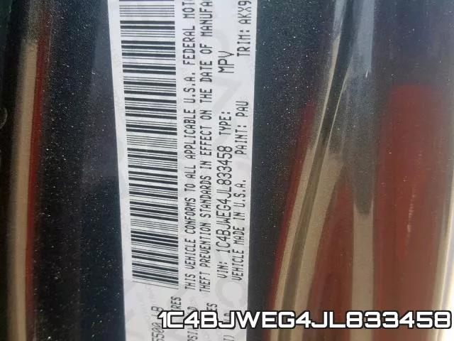 1C4BJWEG4JL833458 фото 2