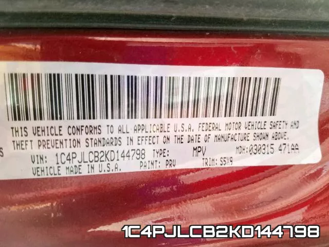 1C4PJLCB2KD144798 фото 2