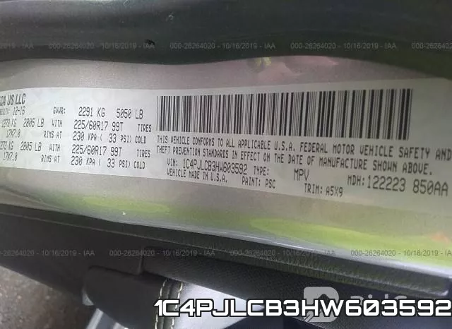 1C4PJLCB3HW603592 фото 10