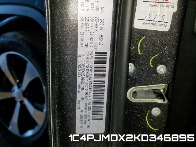 1C4PJMDX2KD346895 фото 2