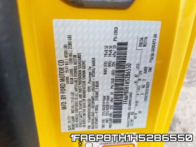 1FA6P8TH1H5286550 фото 2