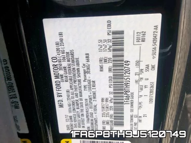 1FA6P8TH9J5120749 фото 2