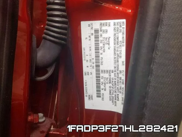 1FADP3F27HL282421 фото 2