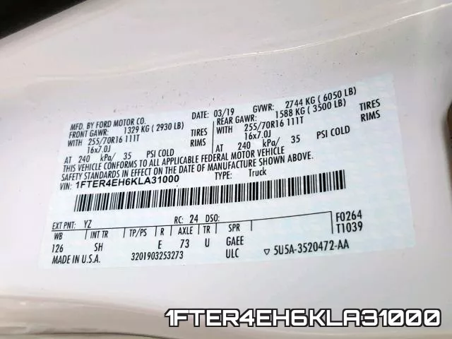 1FTER4EH6KLA31000 фото 2
