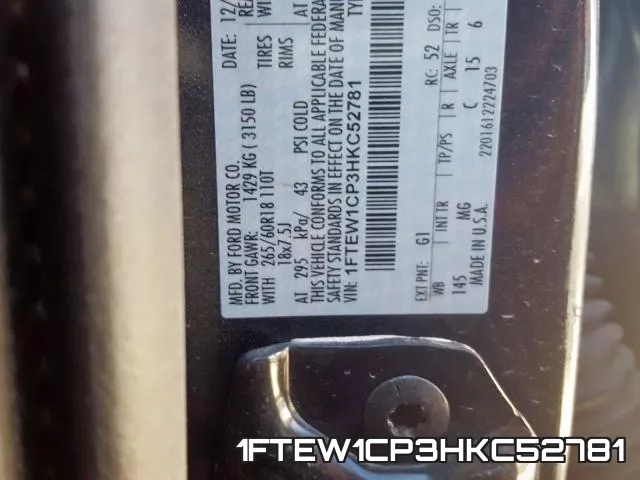 1FTEW1CP3HKC52781 фото 2