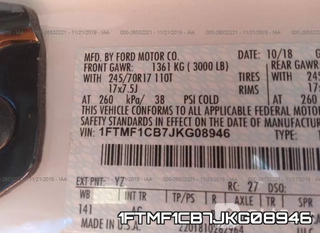 1FTMF1CB7JKG08946 фото 10