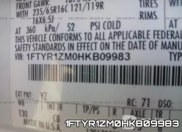 1FTYR1ZM0HKB09983 фото 10