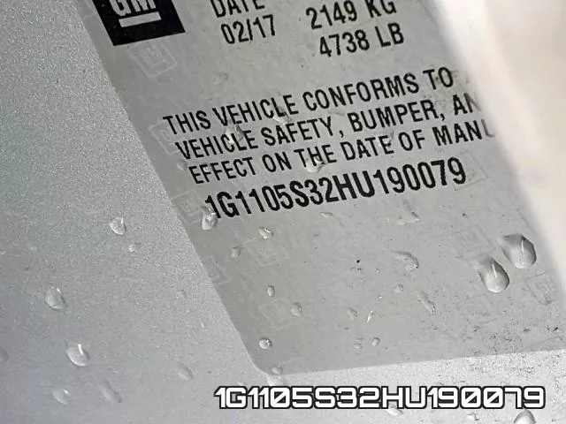 1G1105S32HU190079 фото 2