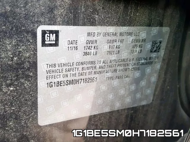 1G1BE5SM0H7182561 фото 2