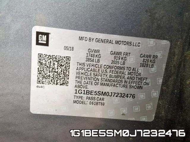 1G1BE5SM0J7232476 фото 2